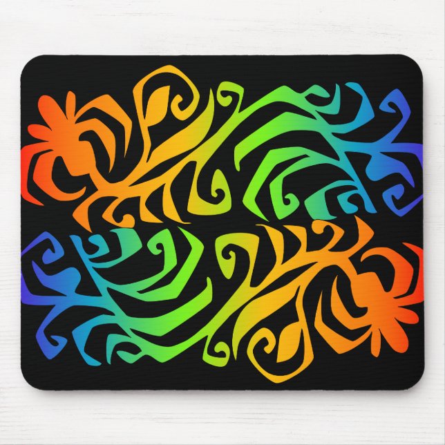 rainbow branches mouse pad (Front)