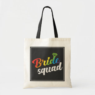 Rainbow Bridal Party Pride Wedding Favor Tote Bag