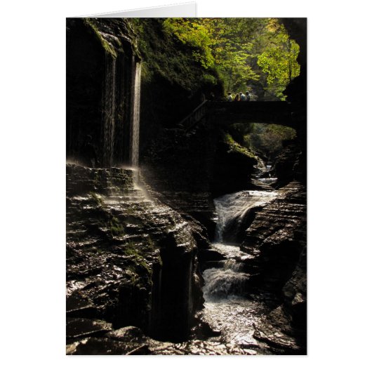 Rainbow Bridge at Watkins Glen Blank Card (Front)