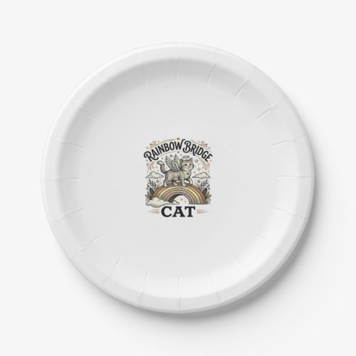 Rainbow Bridge Cat Cat Memorial Rainbow Bridge Vin Paper Plates