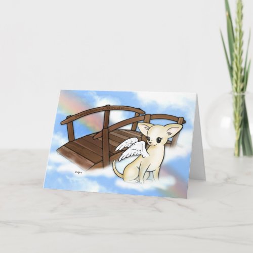 Rainbow Bridge Chihuahua 2 Card