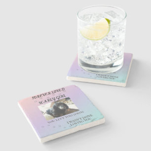 Rainbow Bridge Comfort Pet Memorial Keepsake Stone Coaster