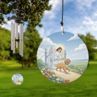 Rainbow Bridge Custom Dog Memorial Wind Chime