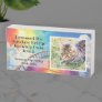 Rainbow Bridge Custom Photo Pet Memorial Dog Cat Wooden Box Sign
