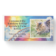 Rainbow Bridge Custom Photo Pet Memorial Dog Cat