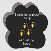 Rainbow Bridge Dark Car Magnet