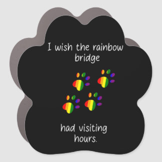 Rainbow Bridge Dark Car Magnet