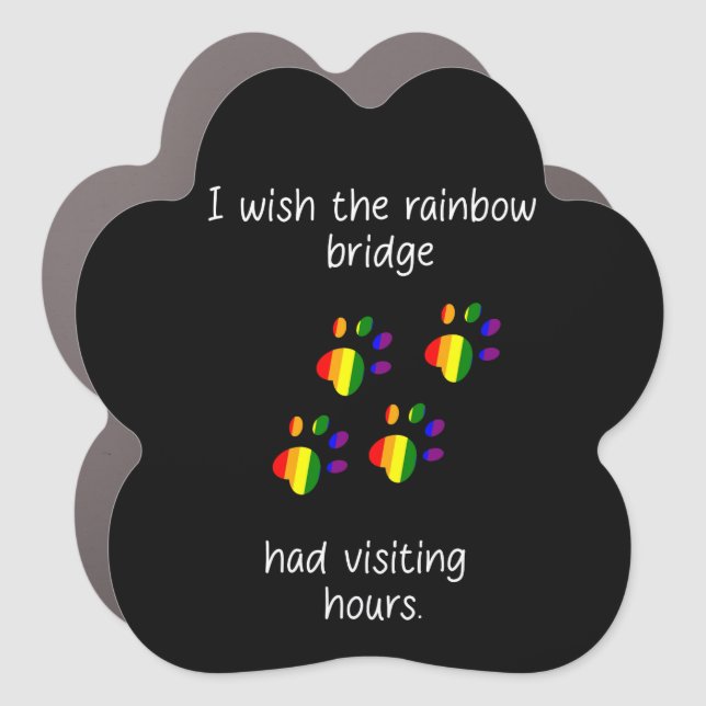 Rainbow Bridge Dark Car Magnet (Front)