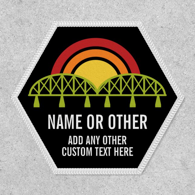 Rainbow Bridge Design - Vintage Vibe Patch (Front)