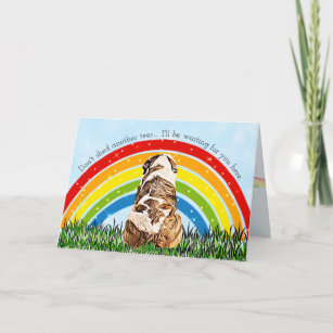Rainbow Bridge Dog Loss Sympathy Card