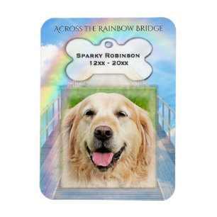 Rainbow Bridge Dog Memorial Magnet