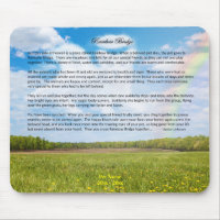 Rainbow Bridge Female Dog Sympathy Mouse Pad