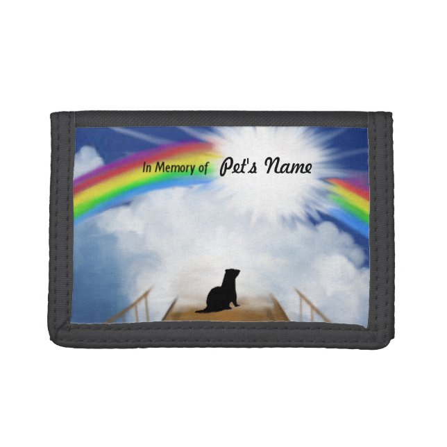 Rainbow Bridge for Ferrets Trifold Wallet (Front)