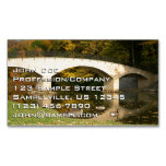 Rainbow Bridge in Fall at Grove City College Business Card Magnet