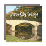 Rainbow Bridge in Fall at Grove City College Car Magnet