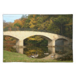 Rainbow Bridge in Fall at Grove City College Cloth Placemat