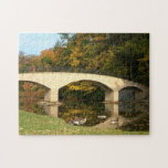 Rainbow Bridge in Fall at Grove City College Jigsaw Puzzle