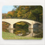 Rainbow Bridge in Fall at Grove City College Mouse Pad