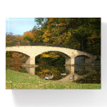 Rainbow Bridge in Fall at Grove City College Paperweight