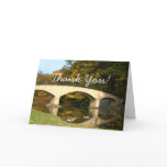 Rainbow Bridge in Fall at Grove City College Thank You Card