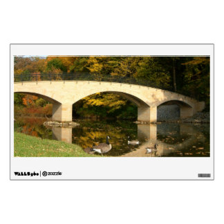 Rainbow Bridge in Fall at Grove City College Wall Decal