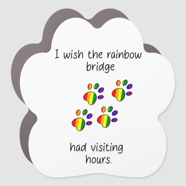 Rainbow Bridge Light Car Magnet (Front)