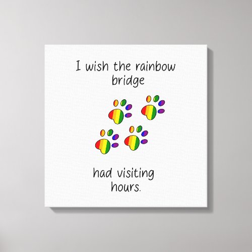 Rainbow Bridge Light Stretched Canvas Print