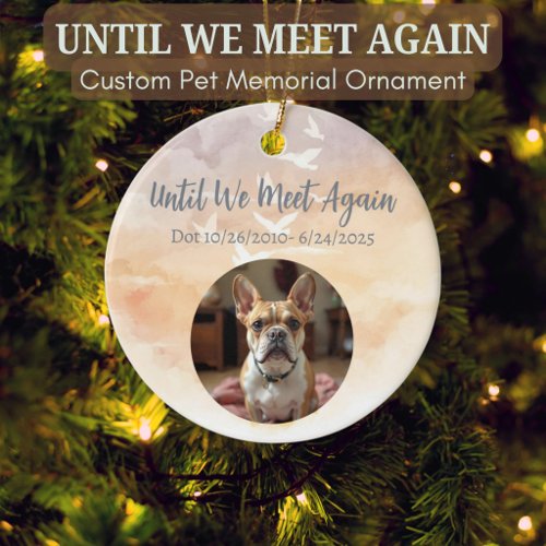 Rainbow Bridge Memorial Ornament with Photo