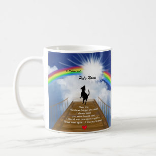 Rainbow Bridge Memorial Poem for Dogs Coffee Mug