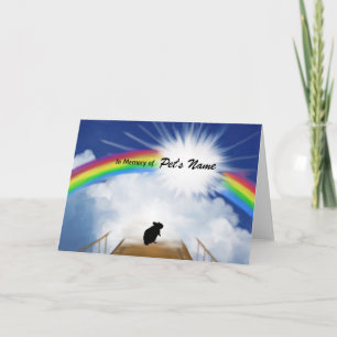 Rainbow Bridge Memorial Poem for Hamsters Card
