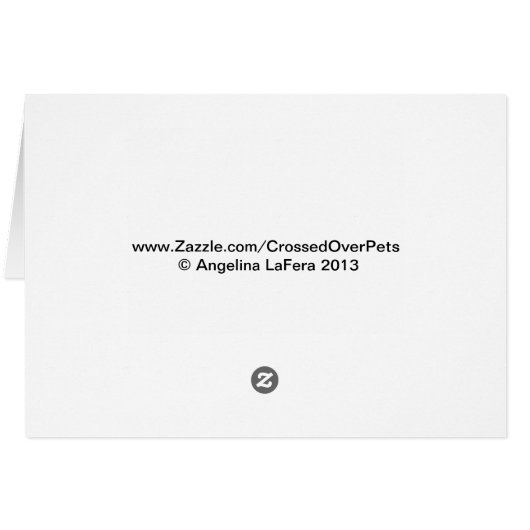 Rainbow Bridge Memorial Poem for Pigs (Back Horizontal)