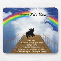 Rainbow Bridge Memorial Poem for Pigs Mouse Pad