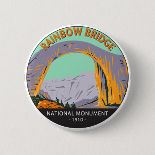 Rainbow Bridge National Monument Utah Vintage  Button