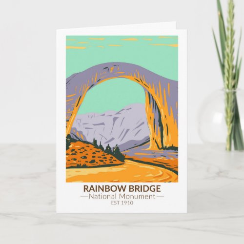 Rainbow Bridge National Monument Utah Vintage Card