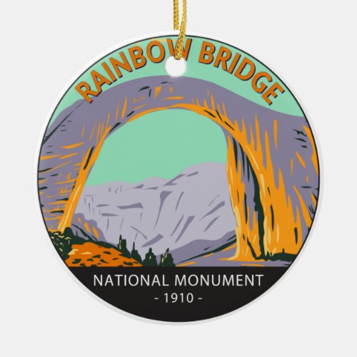 Rainbow Bridge National Monument Utah Vintage Ceramic Ornament