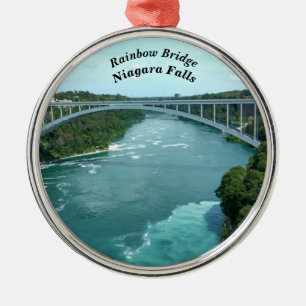 Rainbow Bridge, Niagara Falls Metal Ornament