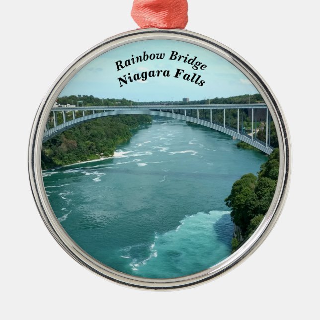 Rainbow Bridge, Niagara Falls Metal Ornament (Front)