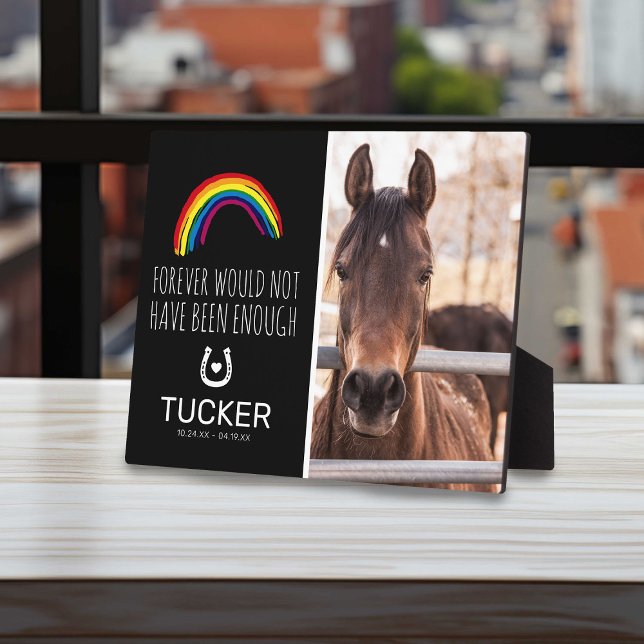 Rainbow Bridge | Pet Horse Loss Memorial Keepsake Plaque (Creator Uploaded)
