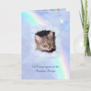 Rainbow Bridge Pet Loss (customizable) Card