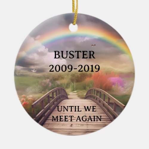 Rainbow Bridge Pet Memorial Loss Customize 