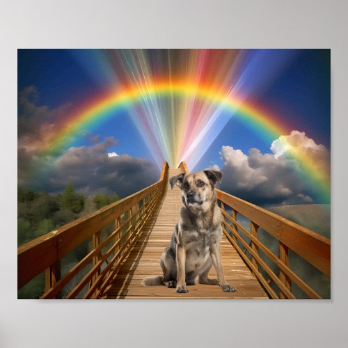 Rainbow Bridge Pet Memorial Loss Customize 