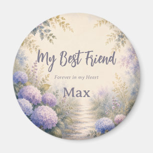 Rainbow Bridge Pet Memorial Magnet Watercolor