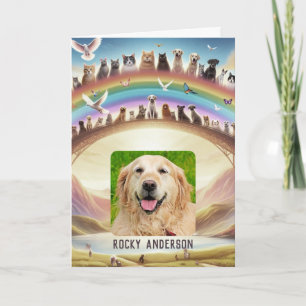 Rainbow Bridge Poem Card