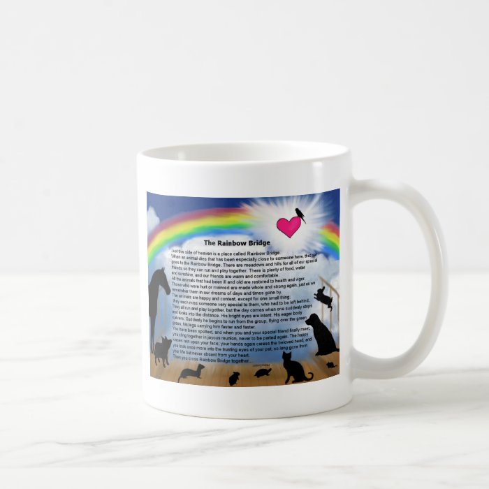 Rainbow Bridge Poem Coffee Mugs