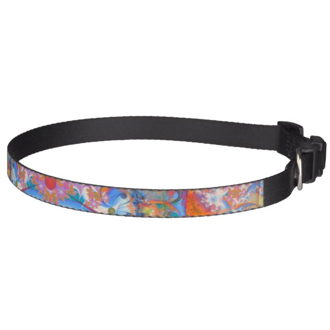 Rainbow Bridge Psychedelic Fractal Pet Collar (Right)