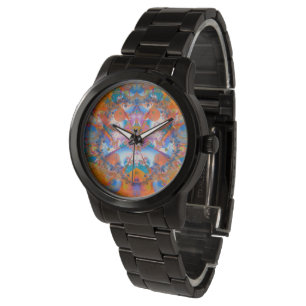 Rainbow Bridge Psychedelic Fractal Watch