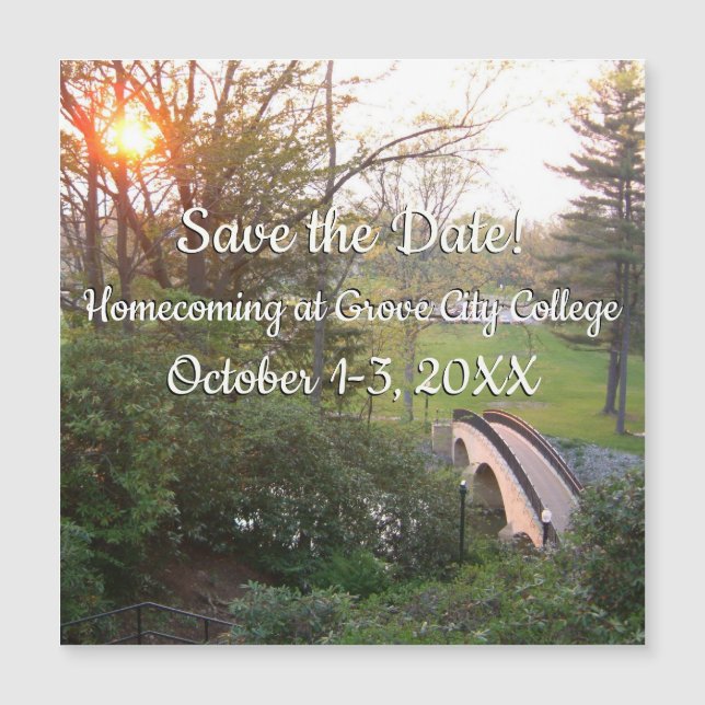 Rainbow Bridge Sunset at Grove City College (Front)