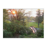 Rainbow Bridge Sunset at Grove City College Acrylic Print