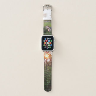 Rainbow Bridge Sunset at Grove City College Apple Watch Band