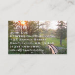 Rainbow Bridge Sunset at Grove City College Business Card